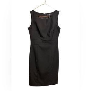 H&M Black Fitted Sleeveless Dress Size 8